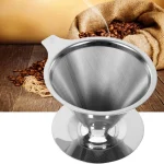 دریپر قهوه استیل V60 سایز 2 - تصویر 3