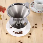 دریپر قهوه استیل V60 سایز 2 - تصویر 5