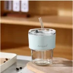 ماگ قهوه شیشه ای نی دار  Gorgous حجم 400 میلی لیتر - تصویر 3