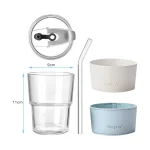 ماگ قهوه شیشه ای نی دار  Gorgous حجم 400 میلی لیتر - تصویر 7