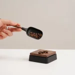 مینی ترازو قهوه دیجیتال شارژی طرح چوبی - تصویر 5
