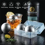 یخ استیل ضدزنگ 2 عددی طرح گوی با جعبه پلاستیکی - تصویر 4