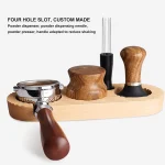 استند پرتافیلتر و لوازم بار گرم چوبی شیاردار سایز 58 میلی متر - تصویر 3