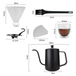 ست قهوه ساز دمی 9تکه V60 قابل حمل - تصویر 5