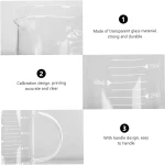 پیچر مدرج پیرکس ظرفیت 500 میلی لیتر - تصویر 3