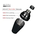 شیکر استیل مشکی مدل کوبلر حجم 750 میلی لیتر - تصویر 4