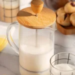 فرنچ پرس درب بامبو حجم 350 میلی لیتر - تصویر 4