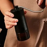 آسیاب دستی استیل مخزن شیشه ای دسته چوبی - تصویر 5