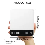 اسکیل قهوه 300 گرمی مدل CK2150 رنگ سفید - تصویر 5