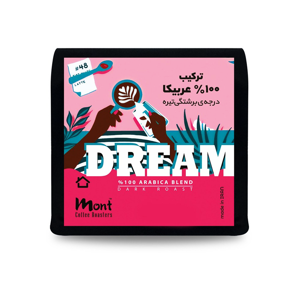 دانه قهوه ترکیبی عربیکا دریم Dream مونت Mont1 دانه قهوه ترکیبی 100% عربیکا دریم Dream مونت Mont - تصویر 1