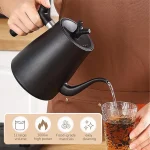 کتل برقی مدل HR-562 متصل به آب رنگ مشکی - تصویر 4