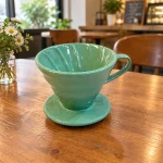 دریپر سرامیکی V60 سایز بزرگ رنگ سبز - تصویر 3